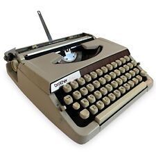 Beige Brother Deluxe 900 Typewriter w/ Case 1970's Vintage Machine - Serviced picture