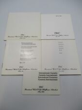 IWC Pilot FliegerChronograph Watch Ref. 3741 Instructions Book Guarantee Card ++ picture