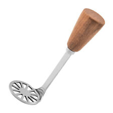 Potato Masher with Wood Non Slip Handle Stainless Steel Masher Kitchen Tool picture