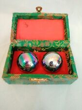 Vintage Chinese Baoding Meditation Balls Therapy Stress w/Box picture