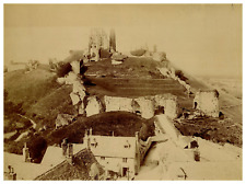 England, Isle of Purbeck, Corfe Castle, Vintage Albumen Print Vintage Albumen Pr picture