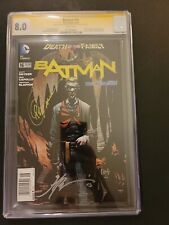 CGC 8.0 DOUBLE SIGNED Death of the Family Batman #16 Newsstand Variant  picture