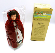 1985 Avon Fairy Tale collection Little Red Riding Hood Porcelain Doll Sealed 7