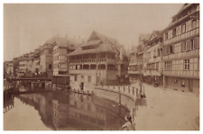 France, Strasbourg, Petite France, vintage print, ca.1880 vintage print print print picture