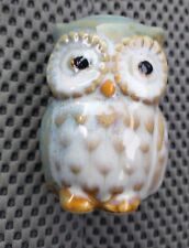 Ceramic Fall Holiday Wide Eyed Owl Toothpick Holder Ceramic Nice picture
