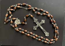 Tertium Millennium Metal Rosary & Boxwood Beads picture