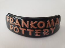 RARE VINTAGE JOENICE FRANKOMA POTTERY BLACK  DISPLAY SIGN STORE ADVERTISING CASE picture
