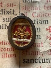 RARE ANCIENT 1' CLASS RELIC St. J. B. Cottolengo : WAX SEAL AND THREAD PRESENT  picture