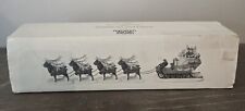 Dept 56 Heritage Village Sleigh and Eight Tiny Reindeer Set 56111 Christmas picture