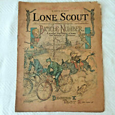 Lone Scout Magazine No21 1917 COVER PAGE ONLY Bicycle Ad Perry Emerson Thompson picture