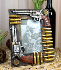 Western Dual Pistol Revolver Guns With Bullet Shells 4