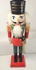 Nutcracker Soldier Red Green Wood Classic Decor Christmas 10