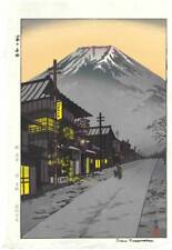 Guaranteed Authenticity Kasamatsu Shiro 1898 1991 Woodblock Print Fujiyoshida Sh picture