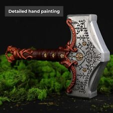 Thor hammer GOW with wooden box Mjolnir Kratos Cosplay LARP Metal 8.4lb 14