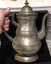 Antique American Pewter Coffeepot, Boardman & Co., New York, c. 1830 picture