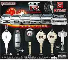 BANDAI Nissan GT-R Collectible Key 6 piece Complete Capsule Toy NEW Japan import picture