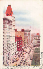 Lower Broadway, Manhattan, New York City, 1895 Postcard, Used  picture
