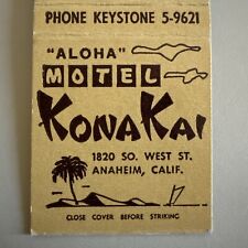 Vintage 1962 Motel Kona Kai Disneyland Anaheim CA Matchbook Cover picture