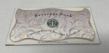 Vintage 1998 Starbucks Beverage Book with 3 - $3 Beverage Certificates RARE picture