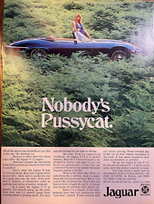 1974 Vintage Magazine Advertisement Jaguar Nobody's Pussycat picture