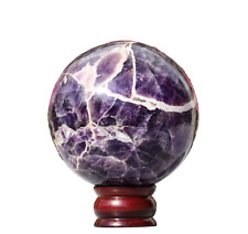 Chevron Amethyst Sphere - 130mm Natural Blue, Healing Crystal Ball, Home Decor picture