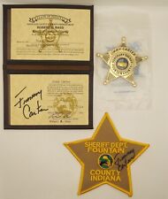 President Jimmy Carter Signed Honorary Indiana Sheriff Group picture