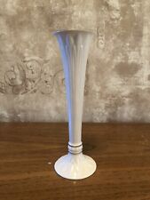 LENOX Tall Bud Vase Ivory Porcelain Hand Decorated with 24k Gold Trim 9 INCH picture