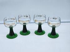 4 Vintage Wine Glass Port Dessert West German Green Beehive Schmitt Sohne 0.1L picture