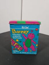 Vintage Bandaid Tin Kid Care Barney The Purple Dinosaur 1994 picture