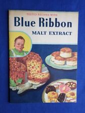 ANTIQUE  BLUE RIBBON MALT EXTRACT ADVERTISING 1951 RECIPES BOOK picture