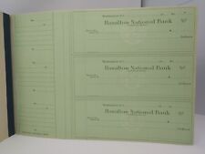 UNUSED CHECKS 1930s Checkbook HAMILTON BANK OF WASHINGTON Bank Antique SCRAPBOOK picture