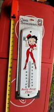 VINTAGE Betty Boop Diner roller derby  Thermometer Sign  picture