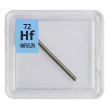 Hafnium Metal Hf 99.99% Element Sample in Periodic Element Tile. Pellets / Wire picture