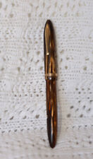 VINTAGE SHEAFFER'S BROWN FEATHER TOUCH Nib N0. 5 14k Gold nib FOUNTAIN PEN picture