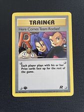 Pokemon Card Here Comes Team Rocket Team Rocket 1st Edition Rare 71/82 Near Mint picture
