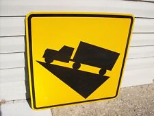 Genuine Authentic NEW Street Sign - Truck / Hill Symbol 30
