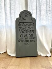Brother Claude LIFESIZE Haunted Mansion Tombstone Replica 42
