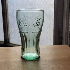 4-PC LIBBEY 16.75 OUNCE GEORGIA GREEN COCA-COLA DRINKING GLASS TUMBLER USA MADE picture