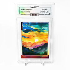 MAJESTY Watercolor Painting Mountain Sunset Card 2024 GleeBeeCo Holo #MJWT-L /25 picture