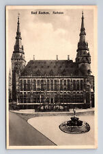 Rathaus Town Hall Bad Aachen Germany Postcard picture
