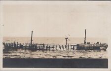 Danish Shipwrech in Mid Ocean c1910s RPPC Real Photo Postcard picture