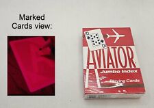 Infrared Marked Aviator Jumbo Font cards number's & suite Luminous Ink - magic picture