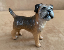 Ron Hevener Border Terrier figurine 1993 dog signed hand crafted #003 vintage picture