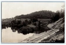 c1910's Railroad Scene On Battenkill River Battenville New York NY RPPC Postcard picture