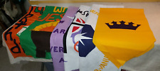 LOT OF 6 CHURCH BANNERS PARAMENTS HAND CRAFTED picture
