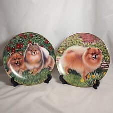 Danbury Mint Pomeranian Plates 