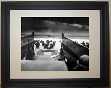 D-day U.S. Allied Invasion Omaha Beach Normandy World War II WWII Framed Photo picture