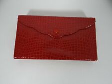 Vintage Charles of the Ritz Red Faux Snake Skin Case Travel Incomplete picture
