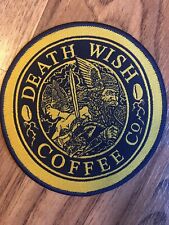 NEW DEATH WISH COFFEE OFFICIAL CLOTH PATCH THOR VALKYRIE VIKING VALHALLA  3.5
