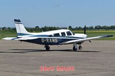 PHOTO  AEROPLANE PIPER PA32R-301 SARATOGA SP 'G-RAMS' C/N 32R-8013134 BUILT 1980 picture